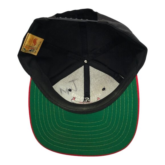 AJD Chicago Bulls Baseball Cap Hat NBA Snapback Vintage 90s Embroidered Logo - Picture 5 of 14